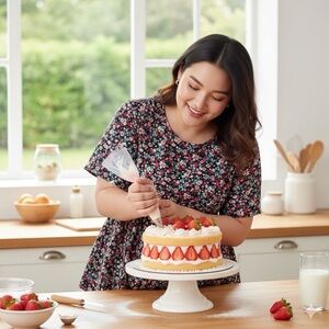 Floral Print Blouse - Black and Pink 🌸